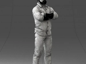000210 Tattooed Man with Folded Arms 1121 3dp 3D Print Model
