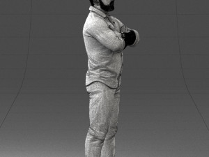 man with tattoo 1121-5 3d print ready 3D 打印模型