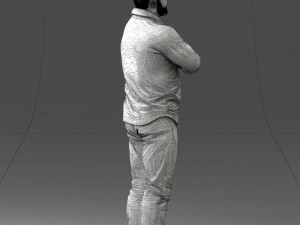 man with tattoo 1121-5 3d print ready 3D 打印模型