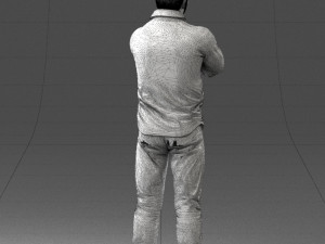 man with tattoo 1121-5 3d print ready 3D 打印模型
