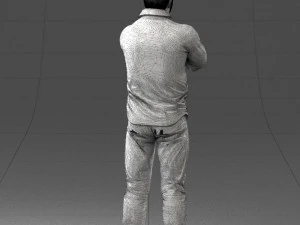 000210 Tattooed Man with Folded Arms 1121 3dp 3D Print Model