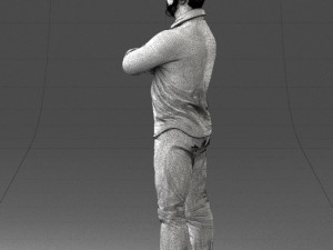 man with tattoo 1121-5 3d print ready 3D 打印模型