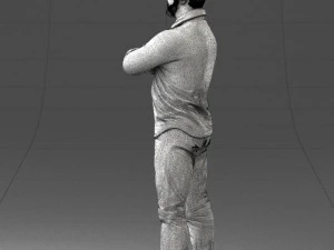000210 Tattooed Man with Folded Arms 1121 3dp 3D Print Model