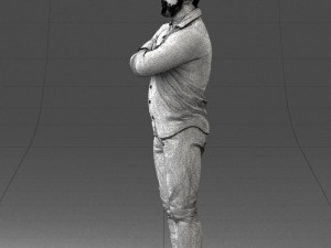 man with tattoo 1121-5 3d print ready 3D 打印模型