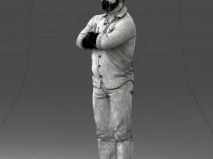 000210 Tattooed Man with Folded Arms 1121 3dp 3D Print Model
