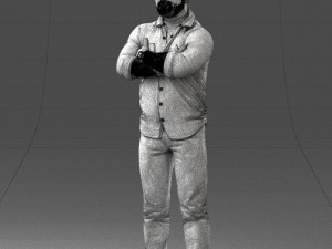 man with tattoo 1121-5 3d print ready 3D 打印模型