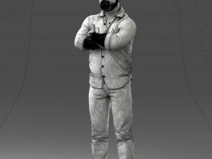 000210 Tattooed Man with Folded Arms 1121 3dp 3D Print Model