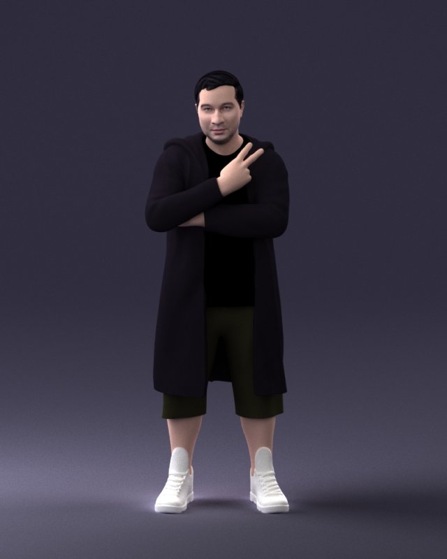man in coat 1121-7 3D Model .c4d .max .obj .3ds .fbx .stl .blend 