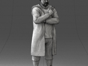 man in coat 1121-7 3D Model