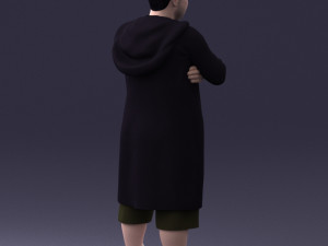 man in coat 1121-7 3D Model