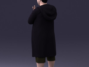 man in coat 1121-7 3D Model
