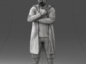 man in coat 1121-7 3D Model
