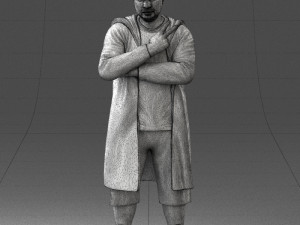 man in coat 1121-7 3D Model