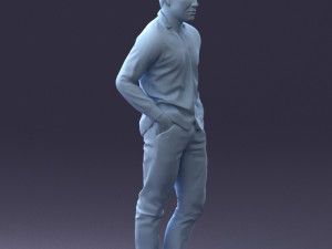 man in plaid shirt 1121-9 Modelo 3D