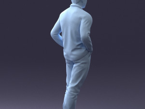 man in plaid shirt 1121-9 Modelo 3D