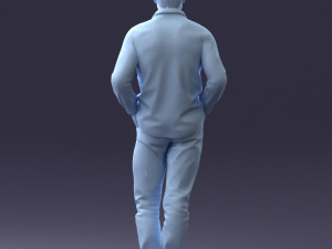 man in plaid shirt 1121-9 Modelo 3D
