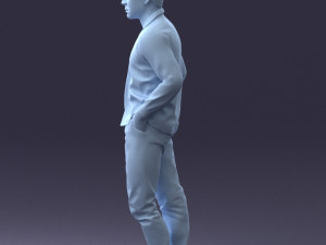 man in plaid shirt 1121-9 Modelo 3D