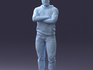 man in t-shirt 1121-10 3D Model