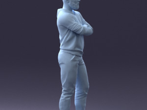 man in t-shirt 1121-10 3D Model