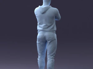 000215 Lifelike 3D Scanned Man Realistic Urban Male Model 1121 3D Model