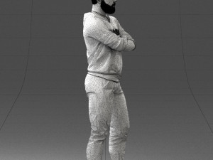 man in t-shirt 1121-10 3D Model