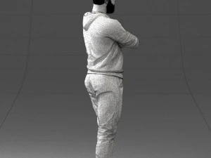 000215 Lifelike 3D Scanned Man Realistic Urban Male Model 1121 3D Model