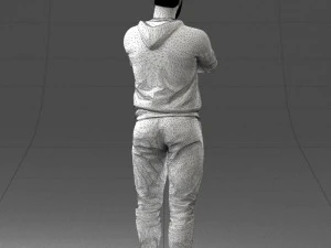 000215 Lifelike 3D Scanned Man Realistic Urban Male Model 1121 3D Model