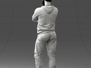 000215 Lifelike 3D Scanned Man Realistic Urban Male Model 1121 3D Model