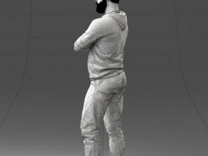 000215 Lifelike 3D Scanned Man Realistic Urban Male Model 1121 3D Model