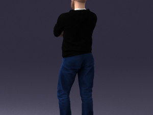 man in t-shirt 1121-10 3d print ready 3D Принт Модель