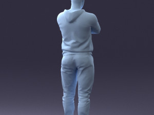 man in t-shirt 1121-10 3d print ready 3D Принт Модель
