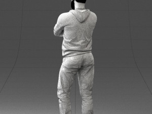 man in t-shirt 1121-10 3d print ready 3D Принт Модель