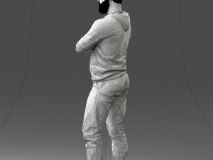 man in t-shirt 1121-10 3d print ready 3D Принт Модель