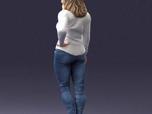 girl in jeans 1121-6 3D Model