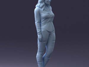 girl in jeans 1121-6 3D Model