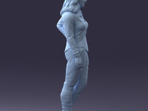 girl in jeans 1121-6 3D Model