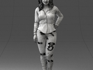 girl in jeans 1121-6 3D Model