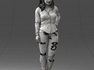 girl in jeans 1121-6 3D Model