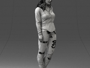 girl in jeans 1121-6 3D Model