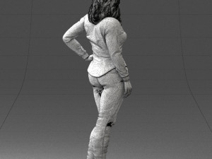 girl in jeans 1121-6 3D Model