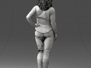 girl in jeans 1121-6 3D Model