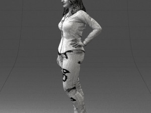 girl in jeans 1121-6 3D Model