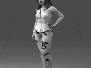 girl in jeans 1121-6 3D Model