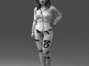 girl in jeans 1121-6 3D Model