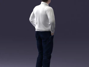 man in sweater 1121-12 3d print ready 3D Print Model