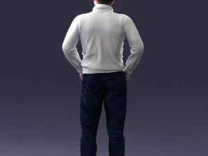 man in sweater 1121-12 3d print ready 3D Print Model