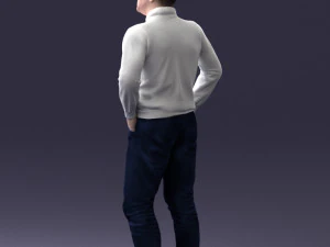 man in sweater 1121-12 3d print ready 3D Print Model