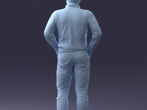 man in sweater 1121-12 3d print ready Model Cetak 3D