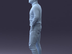 man in sweater 1121-12 3d print ready Model Cetak 3D