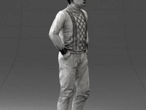 man in sweater 1121-12 3d print ready 3D Print Model